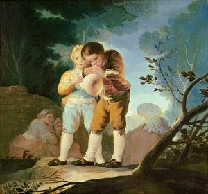 Niños inflando una vejiga, 1778